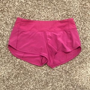 HOT pink Lululemon shorts